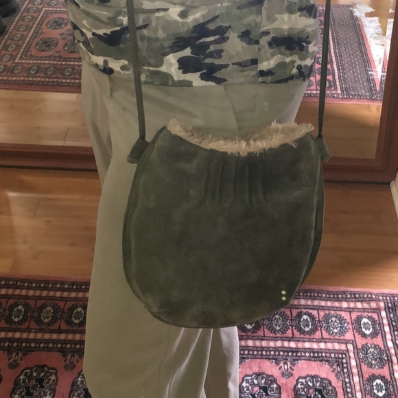 Suede crossbody bag - Picture 1 of 6